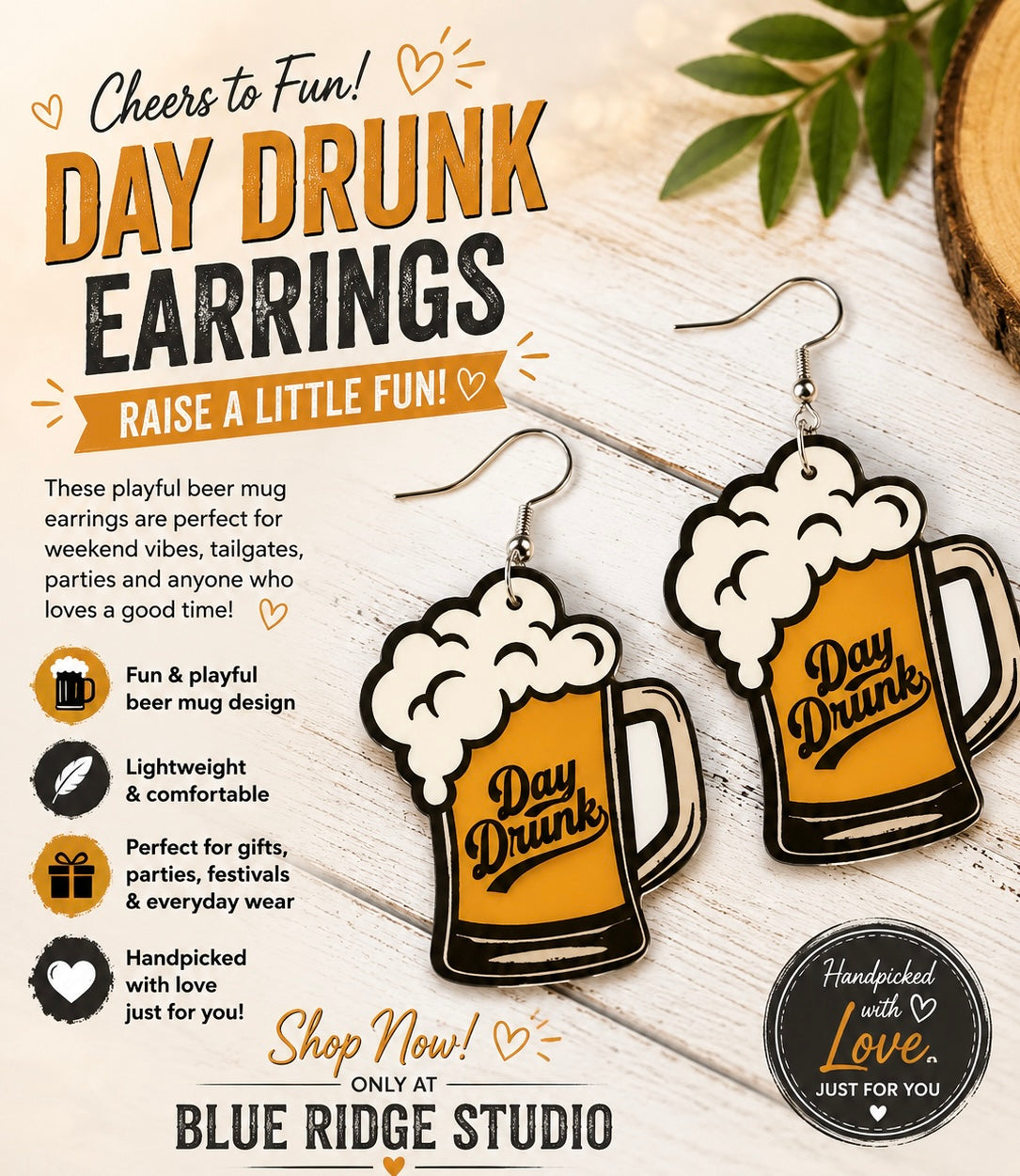 Beer Earrings