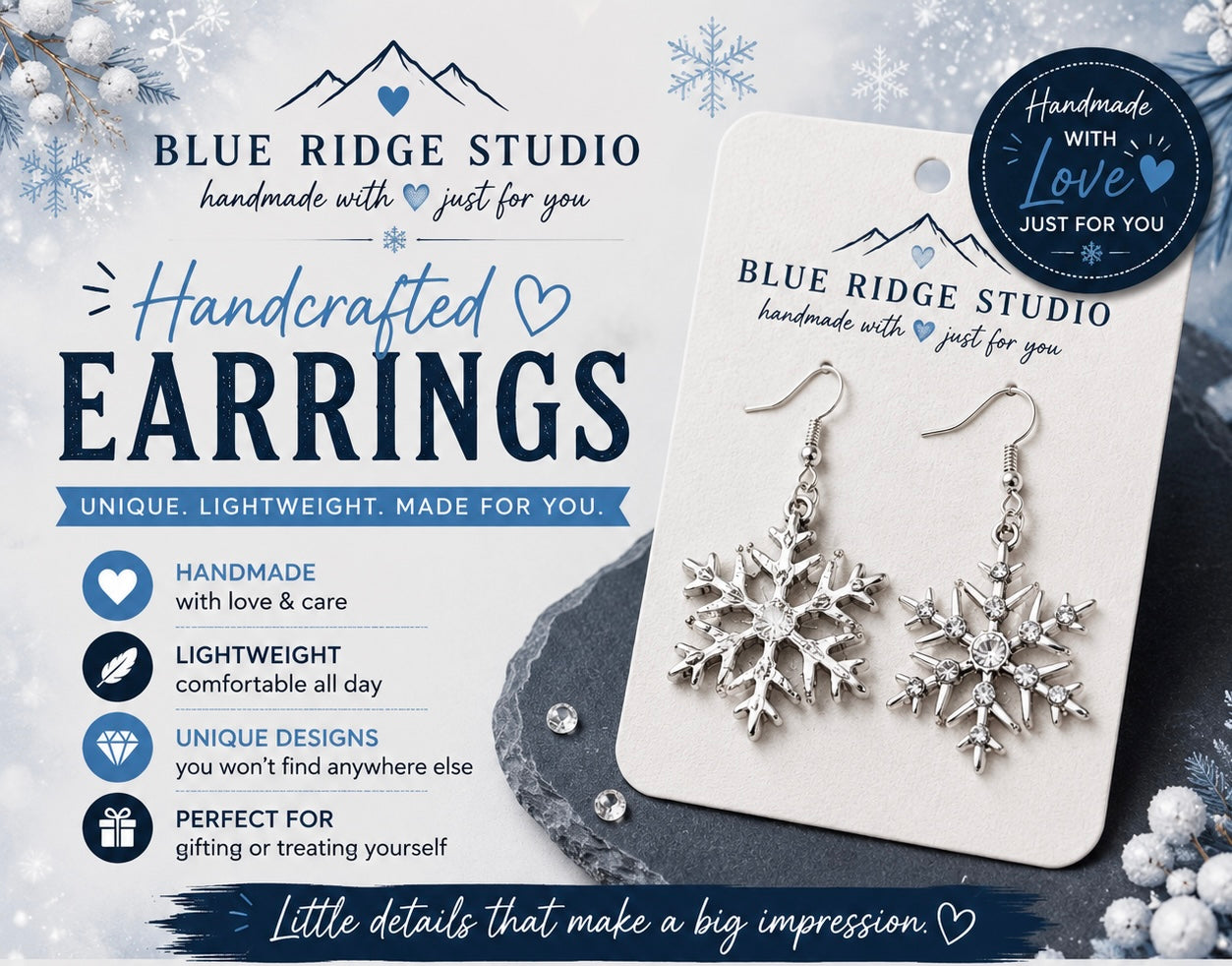 Snowflake Earrings