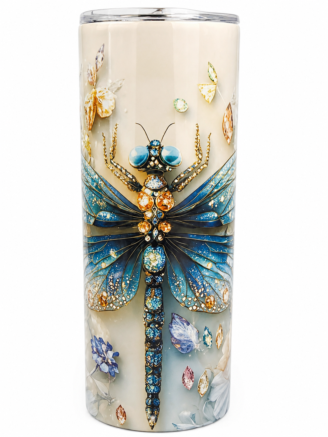 Jeweled Dragonfly Tumbler