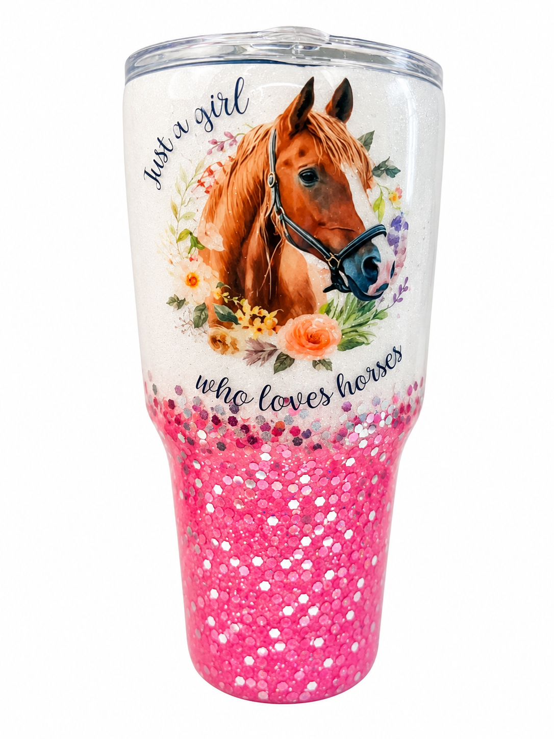 Just a Girl Who Loves Horses Tumbler