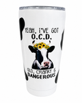 OCD Cow Tumbler Old, Cranky & Dangerous