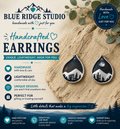 Moonlit Mountain Teardrop Earrings