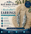 Turquoise Feather Earrings