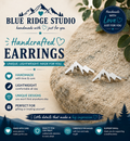 Silver Mountain Stud Earrings
