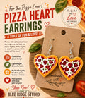 Pizza Heart Earrings