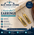 Gold Fern Bar Earrings