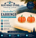 Pumpkin Stud Earrings