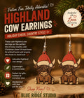 Highland Cow  Earrings