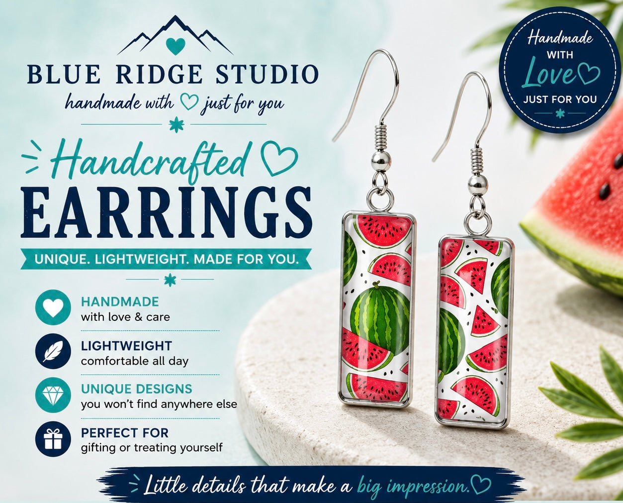 Watermelon Earrings