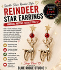 Reindeer Christmas Earrings