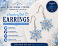 Silver & Blue Snowflake Earrings