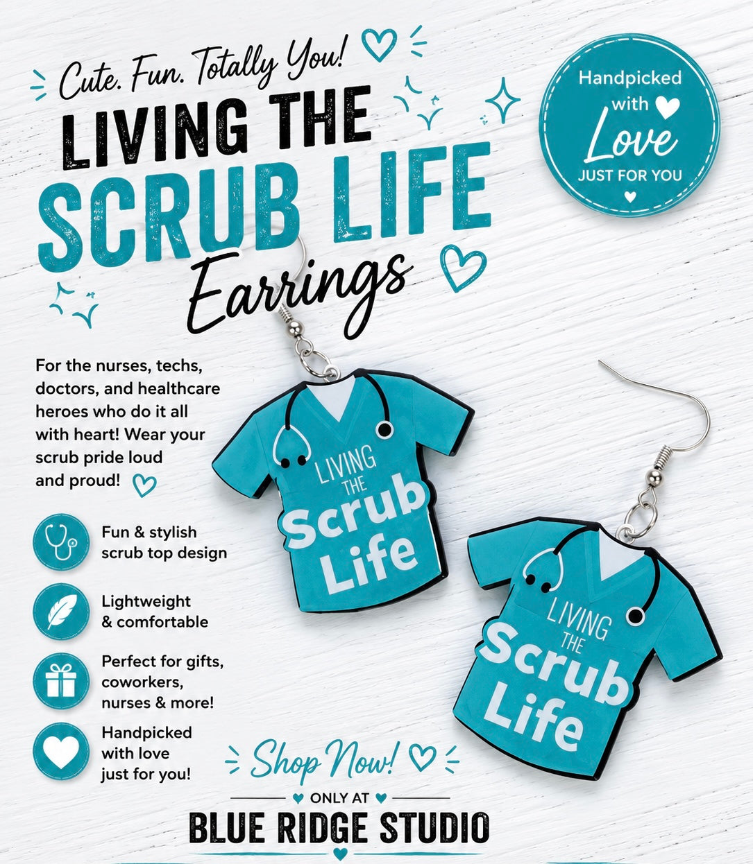 Scrub Earrings