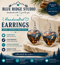 Mountain Cabin Heart Earrings