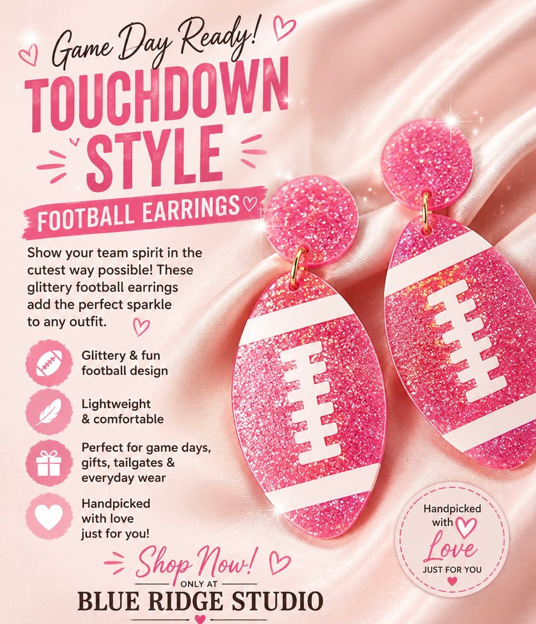 Football Earrings