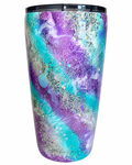 Purple & Teal Glitter Marble