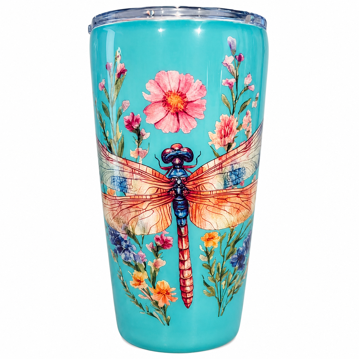 Wildflower Dragonfly Tumbler