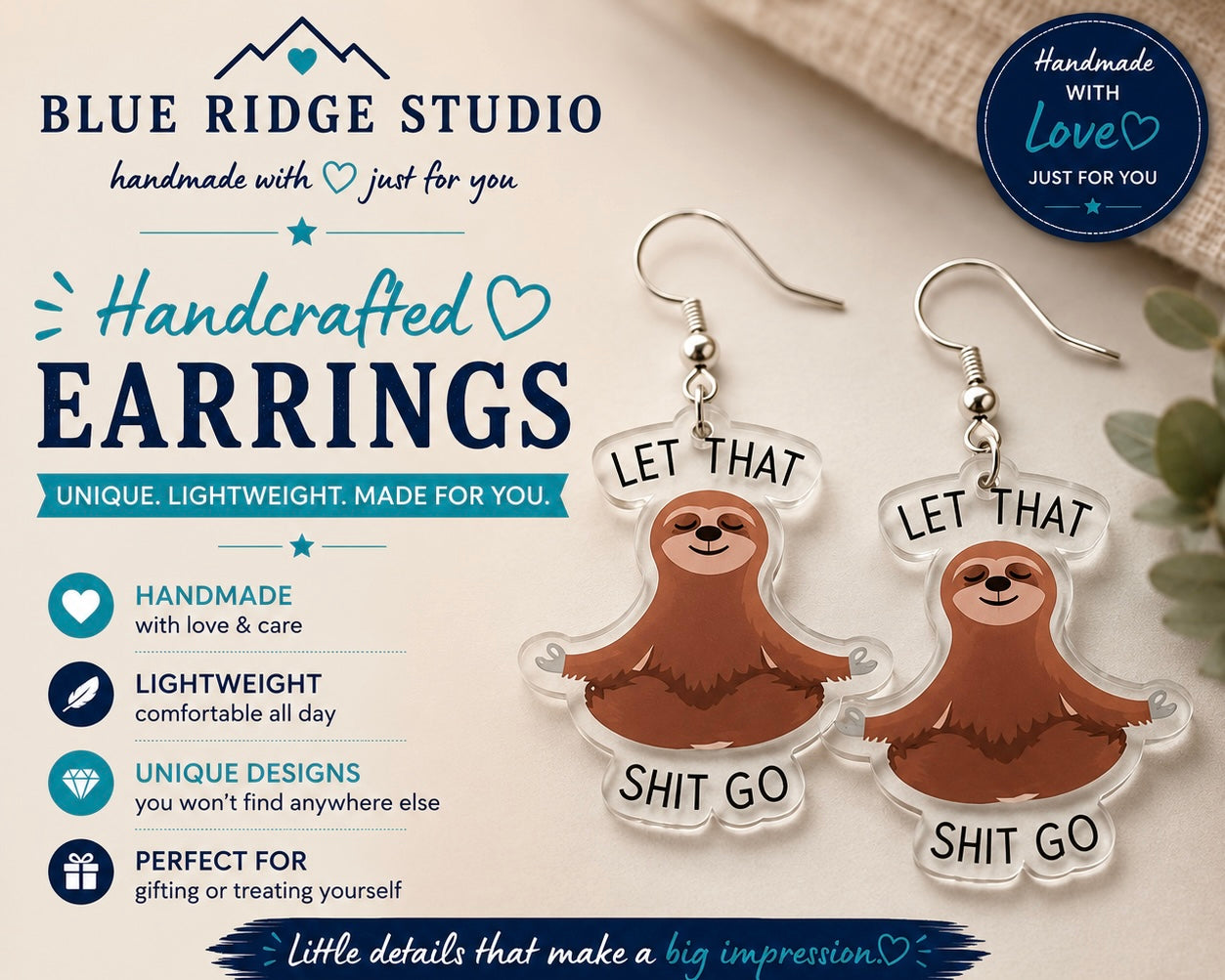 Sloth Earrings