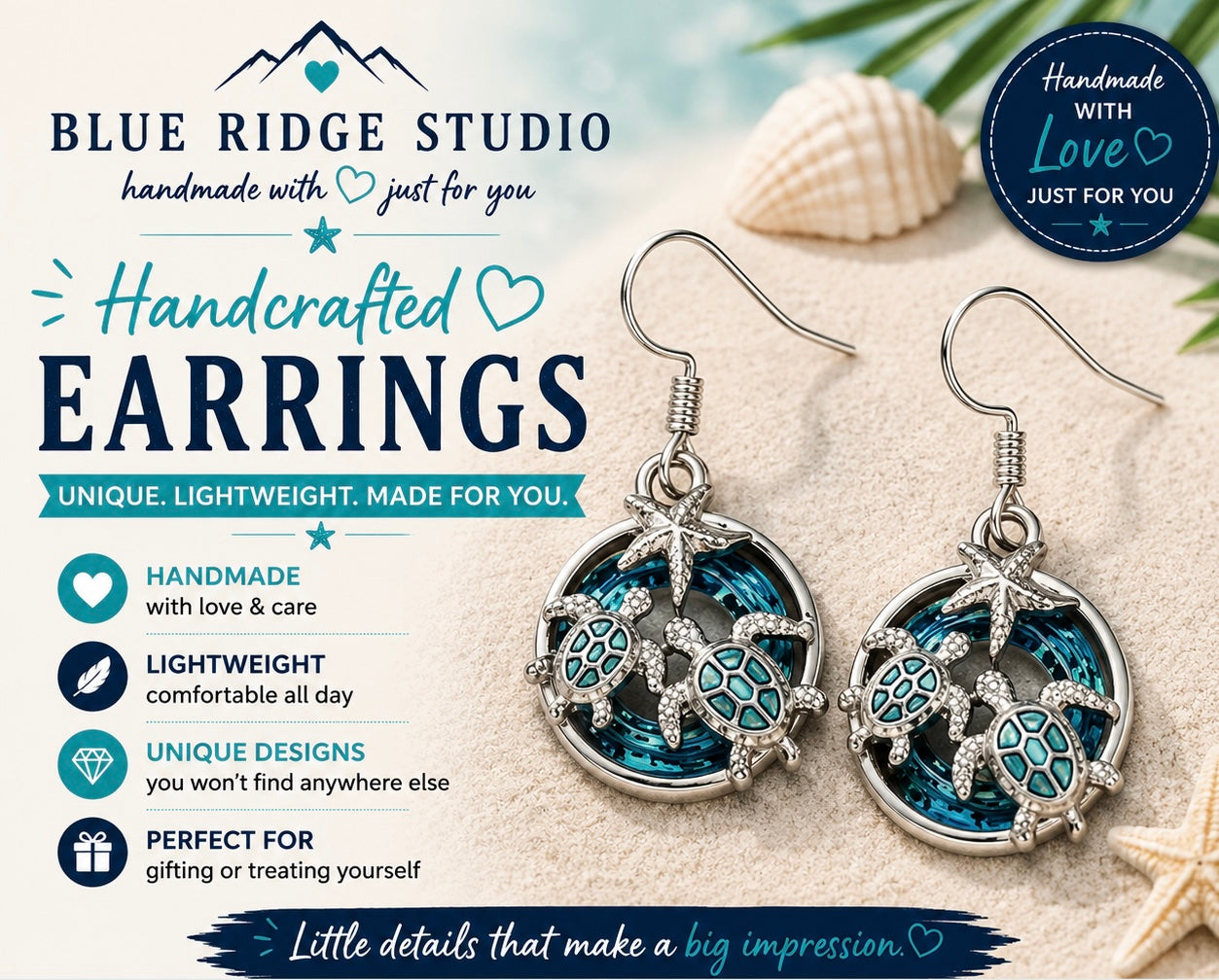 Two Turtle Earrings