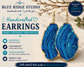 Gold and Blue Earrings