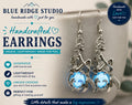 Mermaid Blue Stone Earrings
